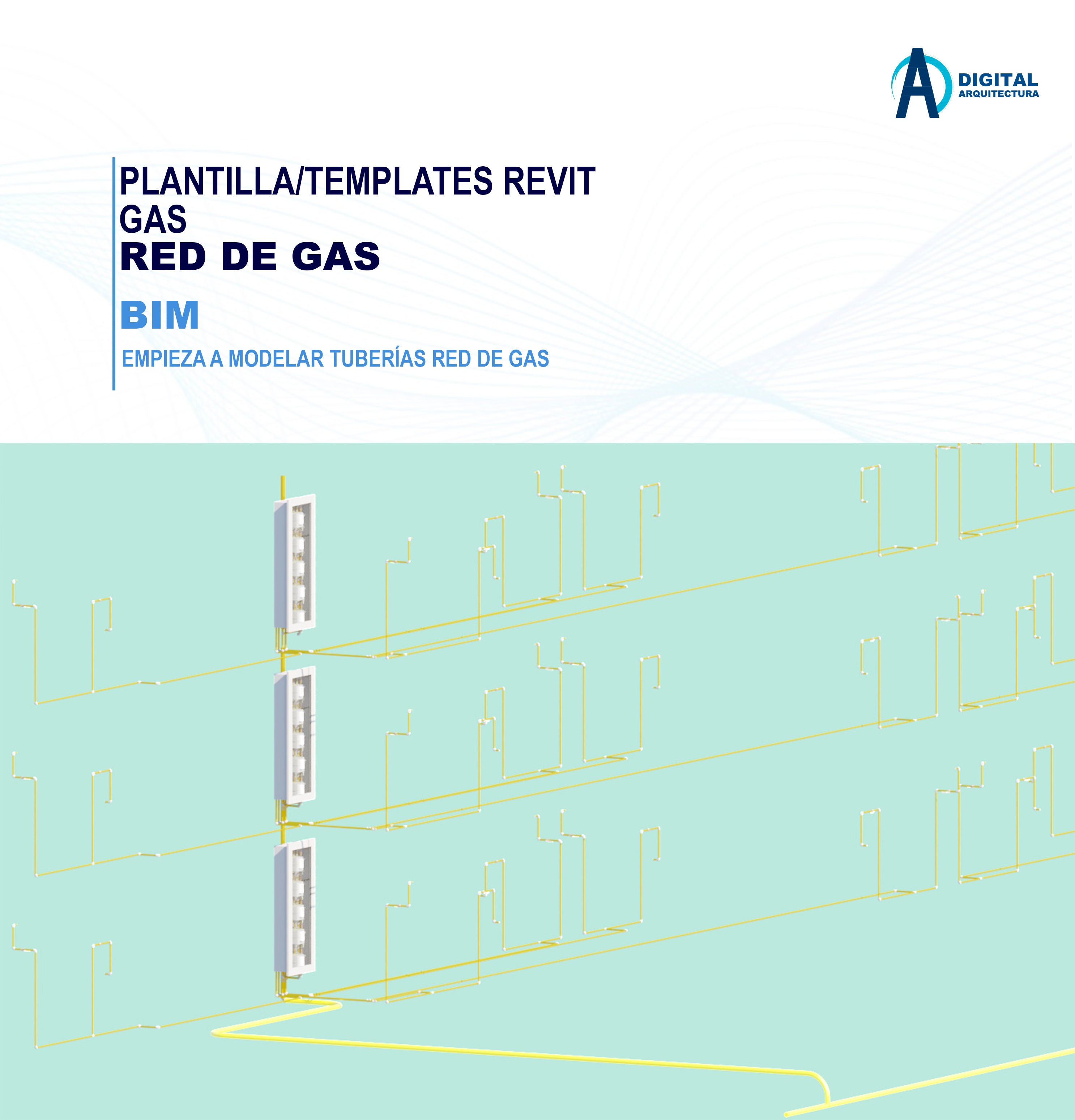 Plantilla Templates Revit - Red de GAS